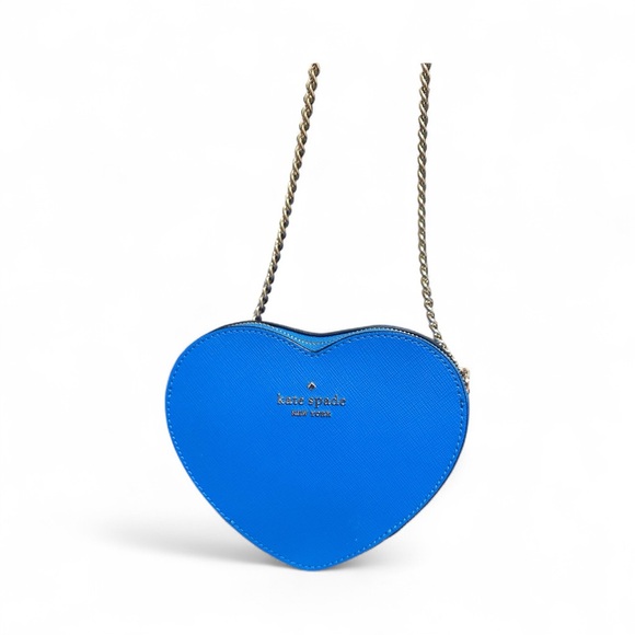 Kate Spade Vibrant Blue Heart Crossbody Bag - Picture 2 of 8